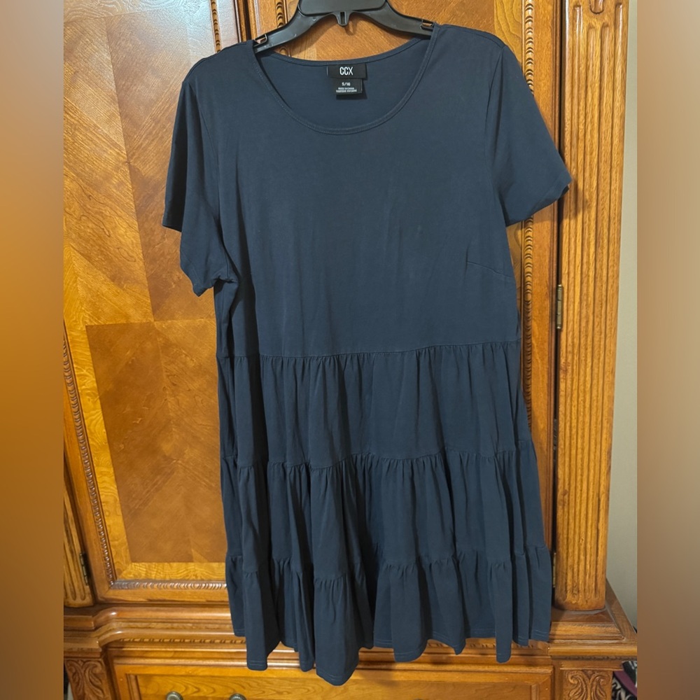 CCX Navy Blue Tiered Dress Size 16W